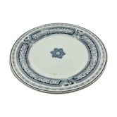 Plat rond en faïence Saint Amand et Hamage modele Anglais diametre 29,7 cm