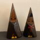 2 Japanese wooden dolls Kokeshi Yulinko