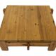 Vintage coffee table pinewood minimalist 1970s design