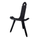 Burnt wood tripod