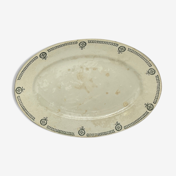 Oval Service Dish, "Faïencerie de Castres"