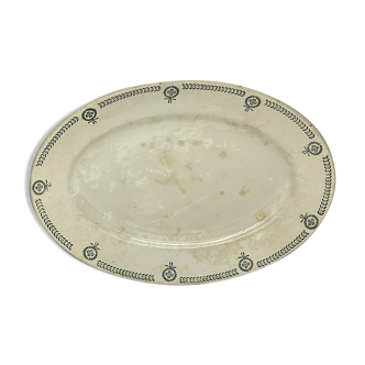 Oval Service Dish, "Faïencerie de Castres"