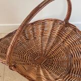 Vintage Rattan Log Basket