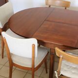 Table ronde extensible système papillon 1950