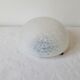 Speckled glass half-globe ceiling lamp