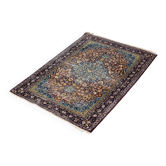 Vintage Hand-Woven Middle Eastern Oriental Isfahan Rug, 1940s