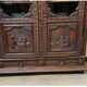 Antique impressive Breton display cabinet, bookcase