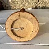 Turned wooden lamp base