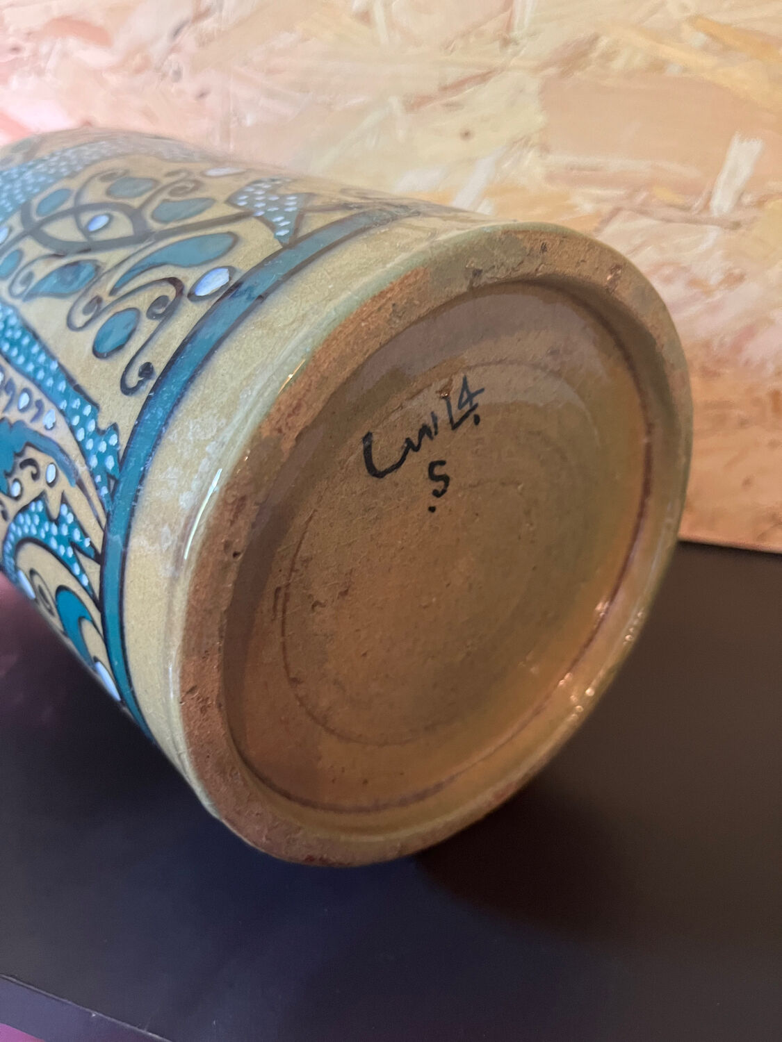 Ceramic lamp foot North Africa
