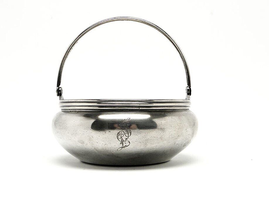 Early 20th century sugar bowl from Berndorf, Germany