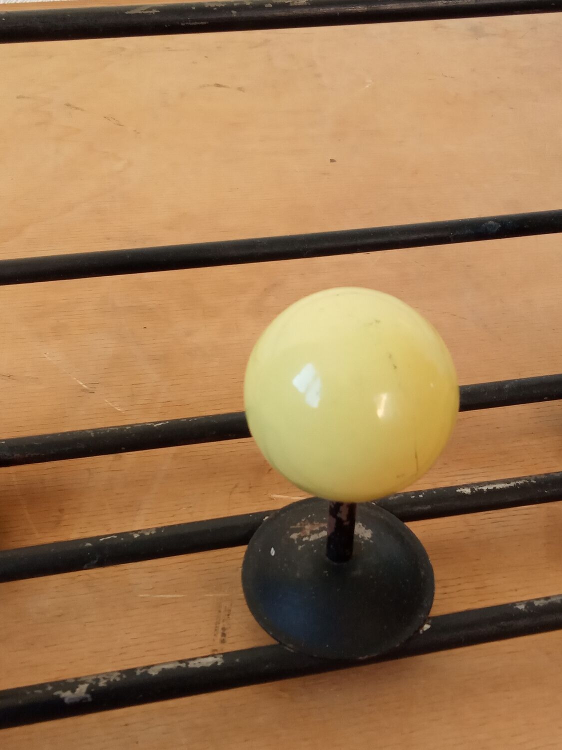 50s coat rack with multicolored balls