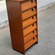 Scandinavian shoe storage cabinet in oak 1960