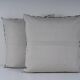 Set of 2 vintage embroidered cushion covers 66x71 cm