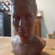 Bust woman of the 50s in terracotta