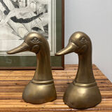 Brass Duck bookends