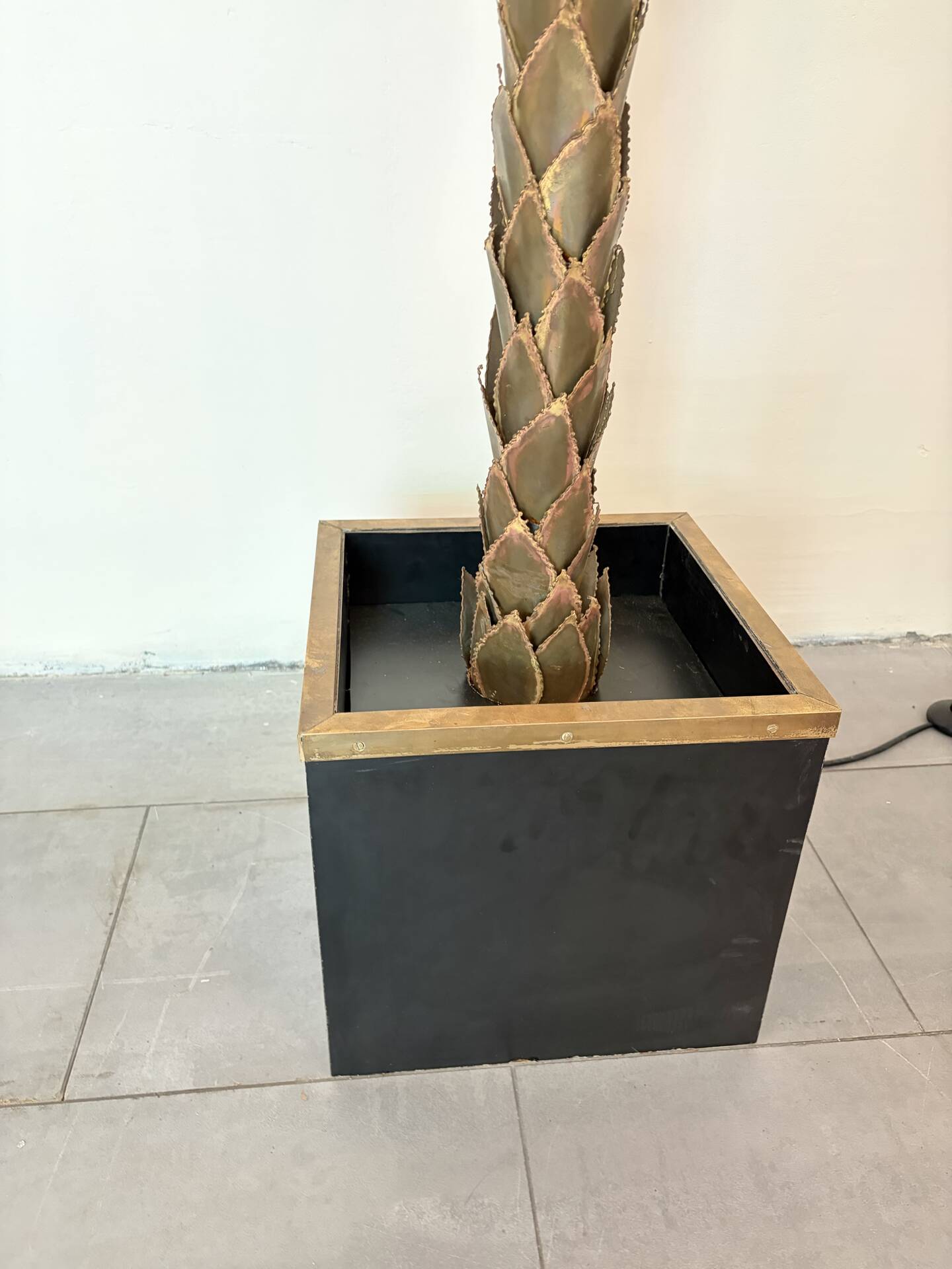 Lampadaire « palmier »  en laiton par Maison Jansen