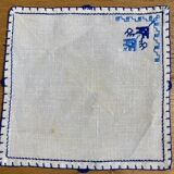 Vintage embroidered tea tablecloth