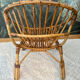 Vintage children's rattan armchair, bamboo rattan chair