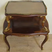Table console / desserte de style Louis XV à deux plateaux