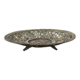 Vintage tamar coupe made in israel – openwork brass and enamel – decorative piece.