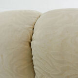 Maralunga 3-seat Sofa with Footrest in offwhite by Vico Magistretti for Cassina, Italy