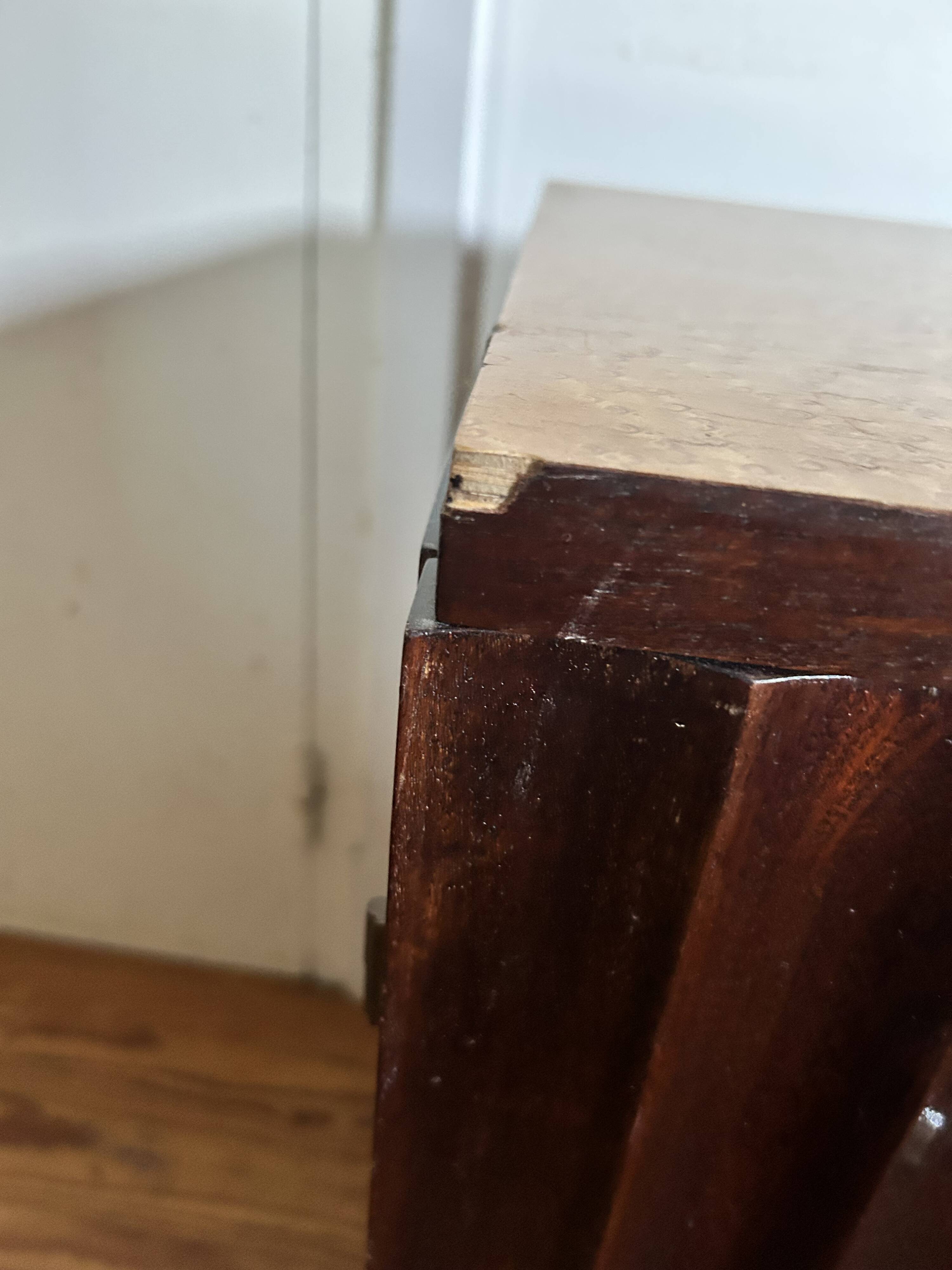 pair of art deco bedside tables