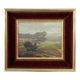 Painting “Countryside Landscape”, oil on hardboard, signed.