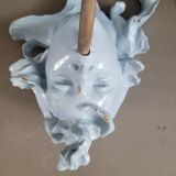 Vintage opaline globe sculptural wall light