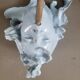 Vintage opaline globe sculptural wall light