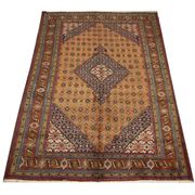 Vintage persian living room rug handwoven red wool ardebil carpet area rug- 197x292cm
