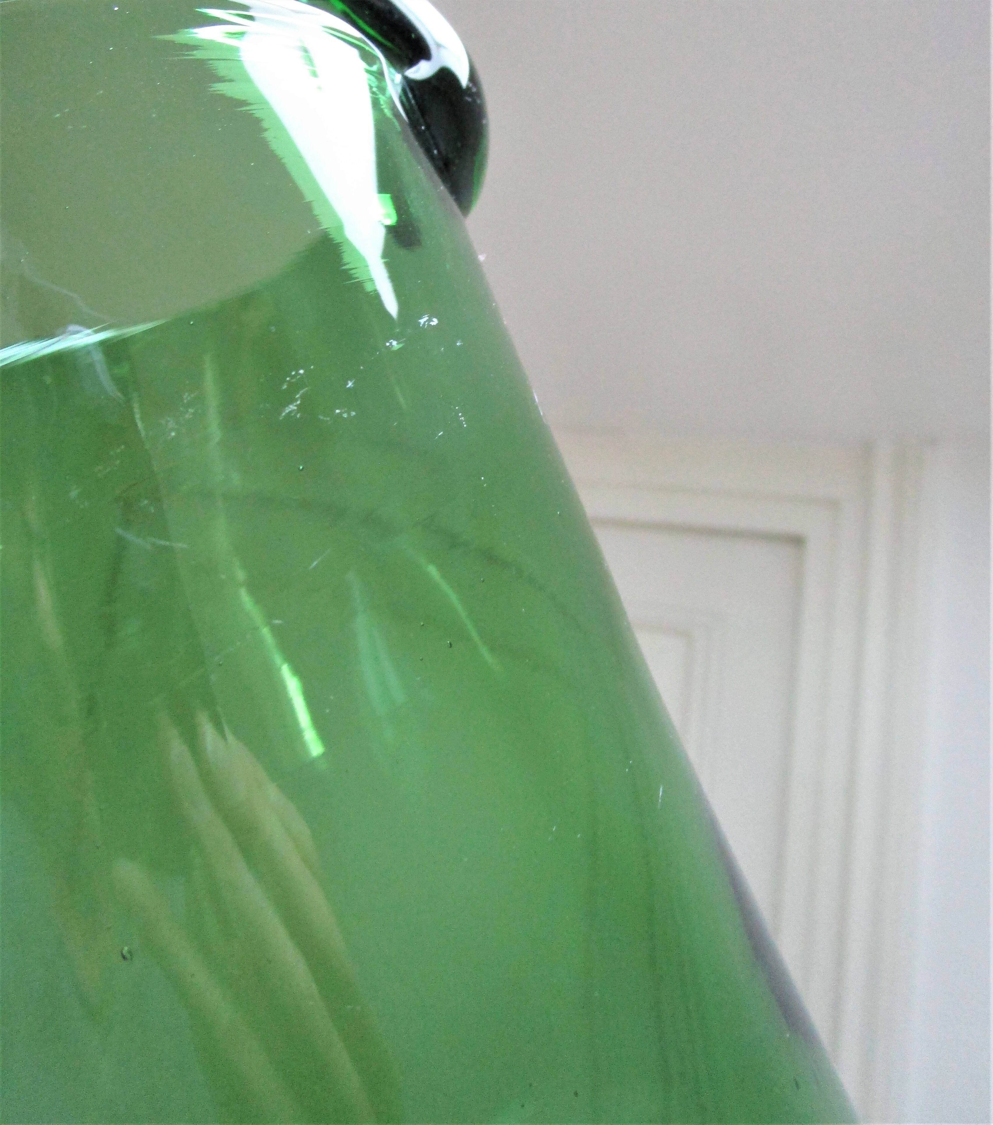 blown glass pitcher, Italian work, 1960s