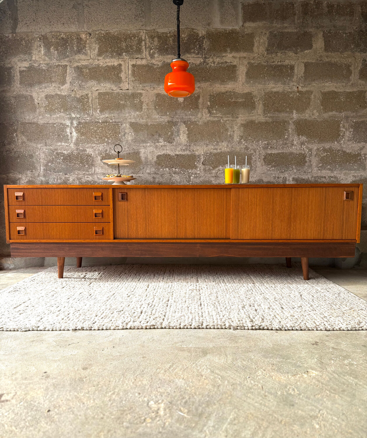 Scandinavian teak sideboard, 1970.