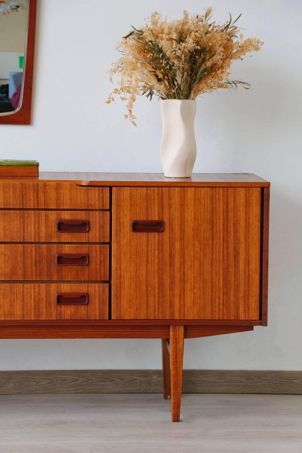 Vintage teak enfilade Beautility | Restored 1960s design