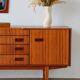 Vintage teak enfilade Beautility | Restored 1960s design