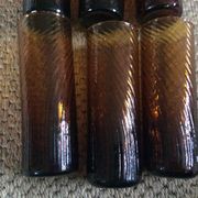 Série de 6 verres ambres