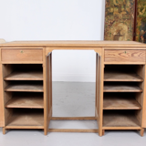 Office with two boxes in rustic pine