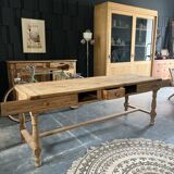 Ancienne table de ferme en chêne XIXeme