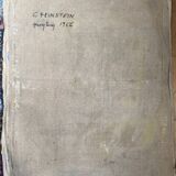 Cubist painting by Guy Feinstein (born in 1929) "The Artist's Studio"