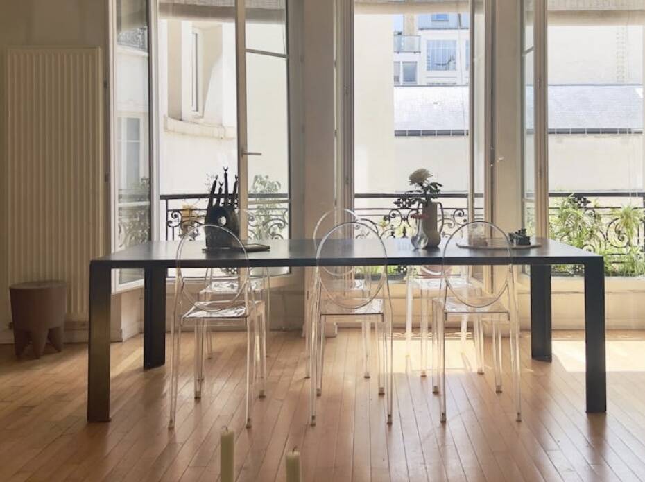 Zeus rectangular table, Big Irony metal / Maurizio Peregalli, 2000
