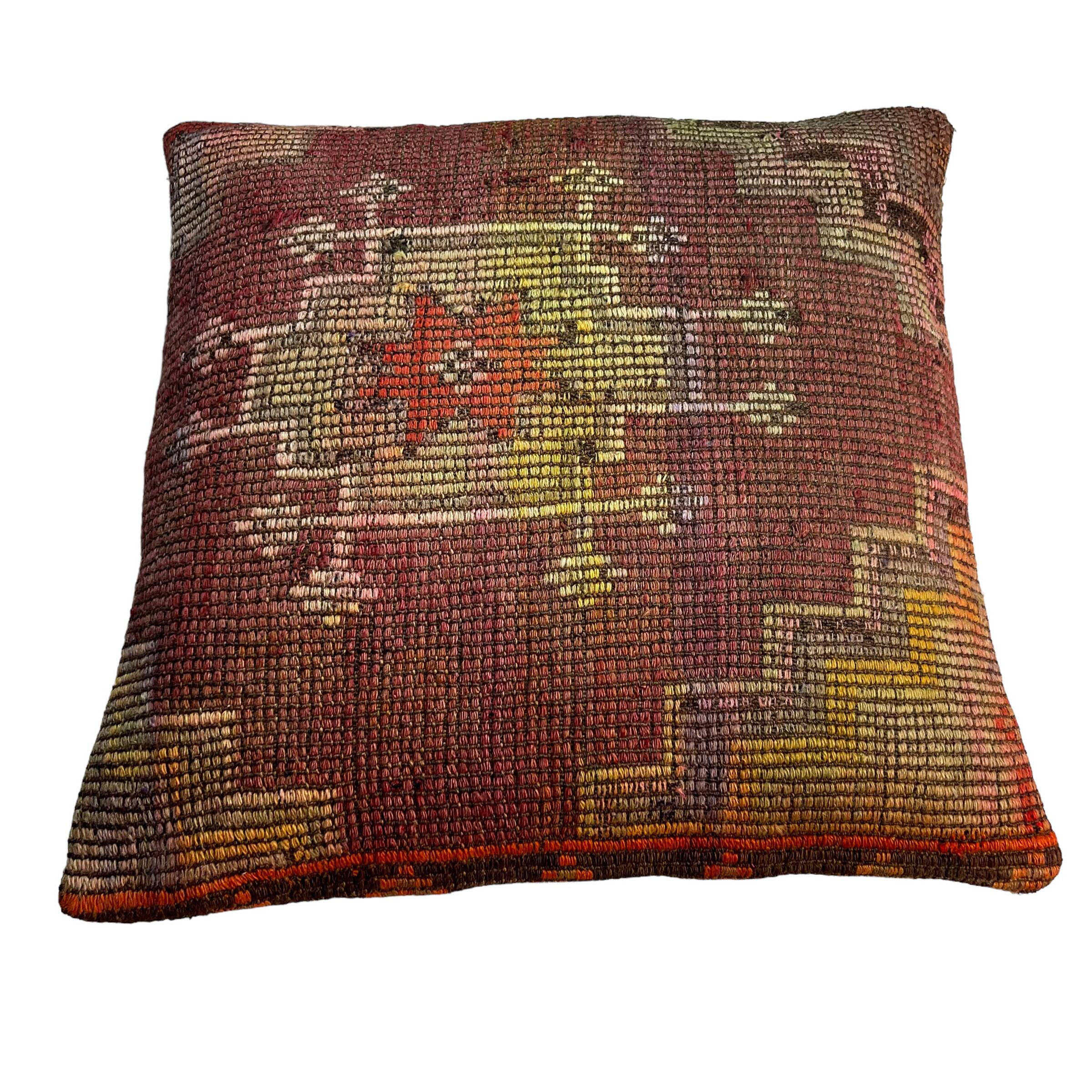 Housse de coussin kilim turc vintage, 55 x 55 cm