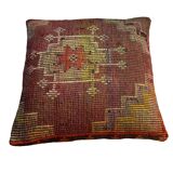 Vintage turkish kilim cushion cover , 55 x 55 cm