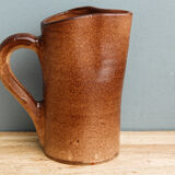 Glazed terracotta pitcher