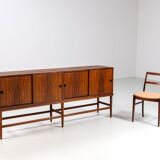 Unusual highboard or sideboard in rosewood Denmark 1967