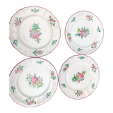 Set of 4 dessert plates Luneville