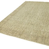 Hand-Knotted Vintage Turkish Beige Rug 203 cm x 309 cm - 38989