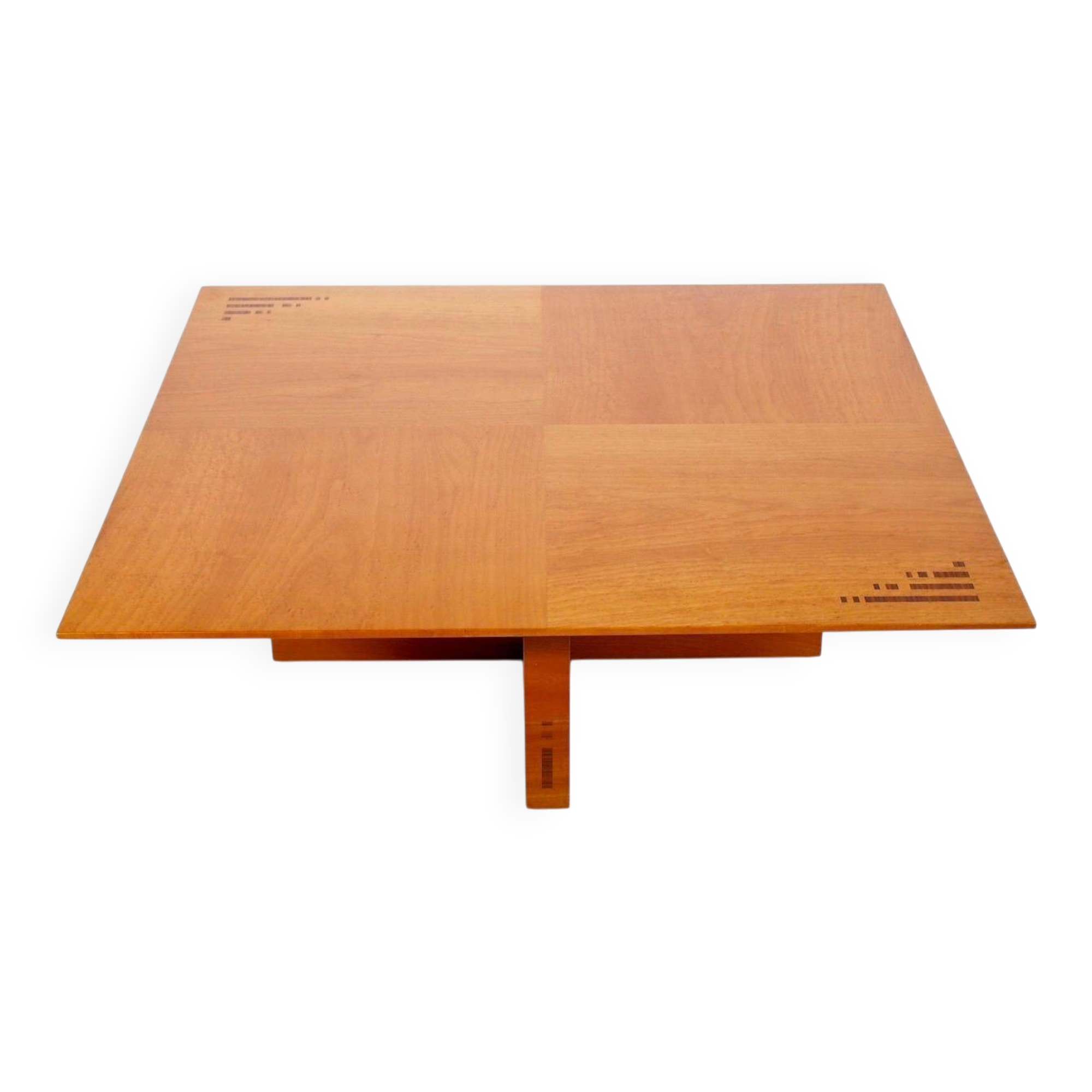Walnut marquetry coffee table by Jaume Tresserra