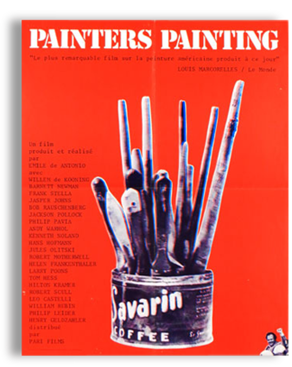 Affiche originale 1973 Painters Painting,Jackson Pollock,Andy Warol,Willem De Kooning