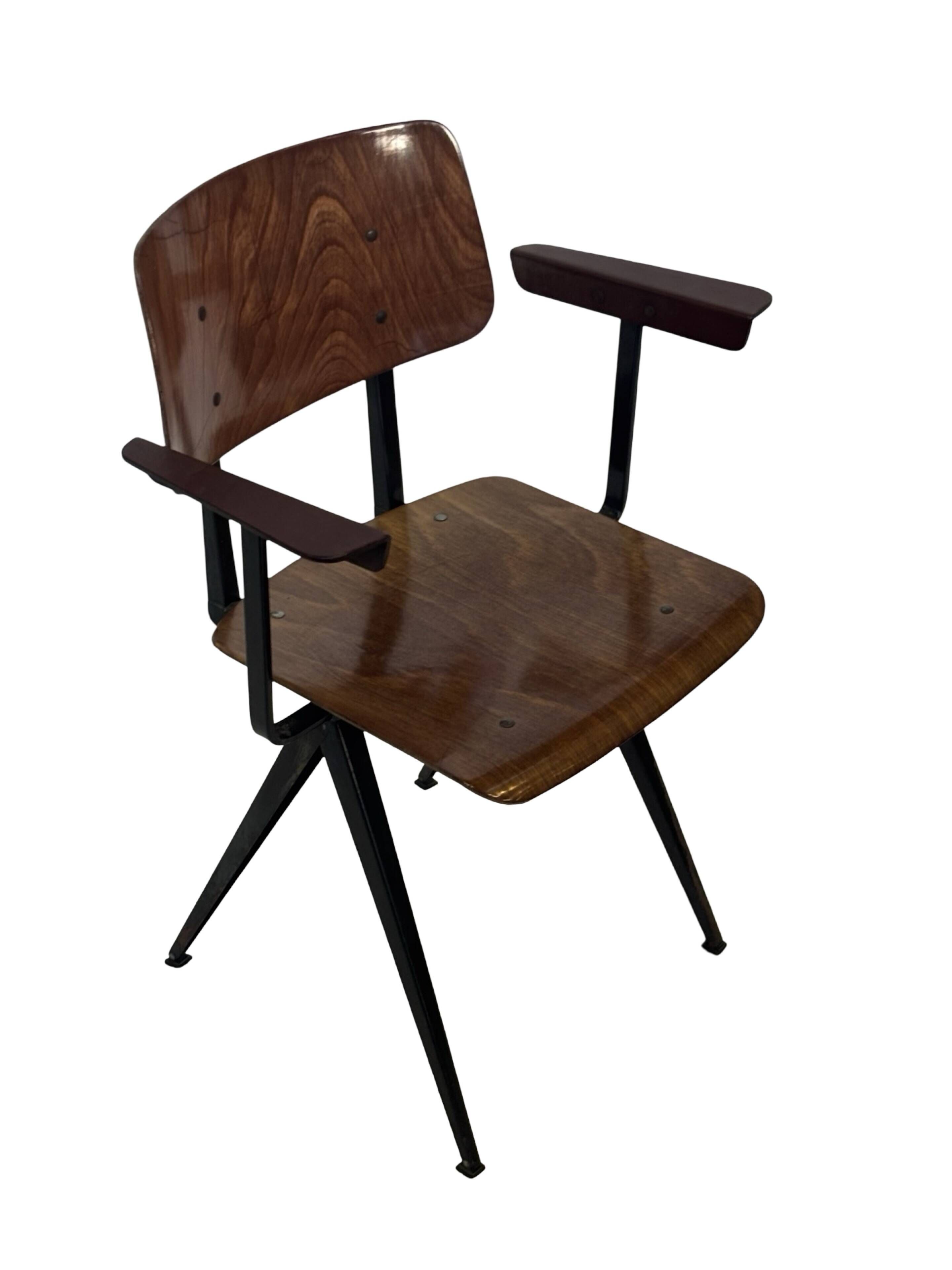 Vintage Galvanitas S16 chair with armrests, 1960 Netherlands Design