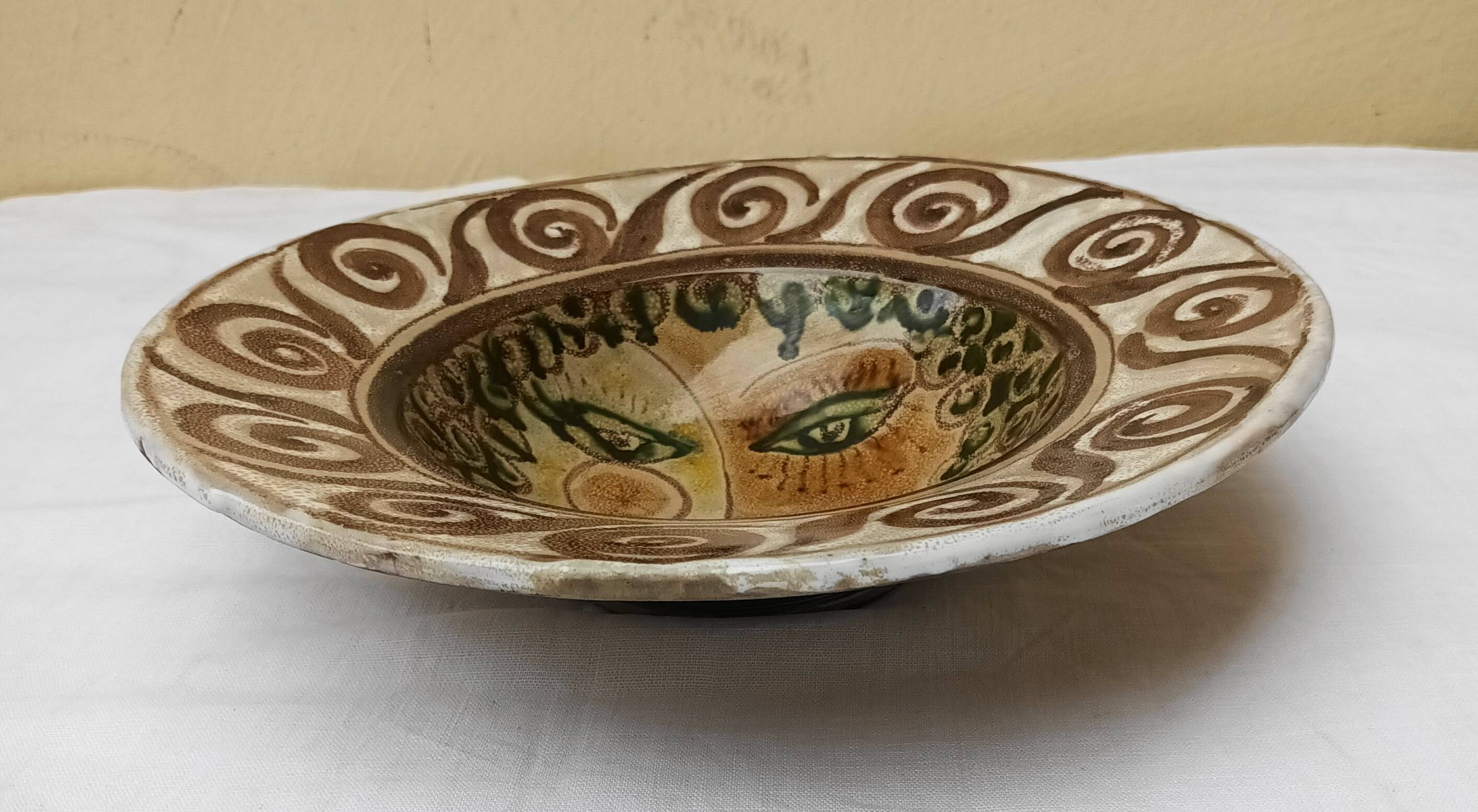 Decorative plate or dish by Elio Schiavon and Gunter Erhart, 1960s