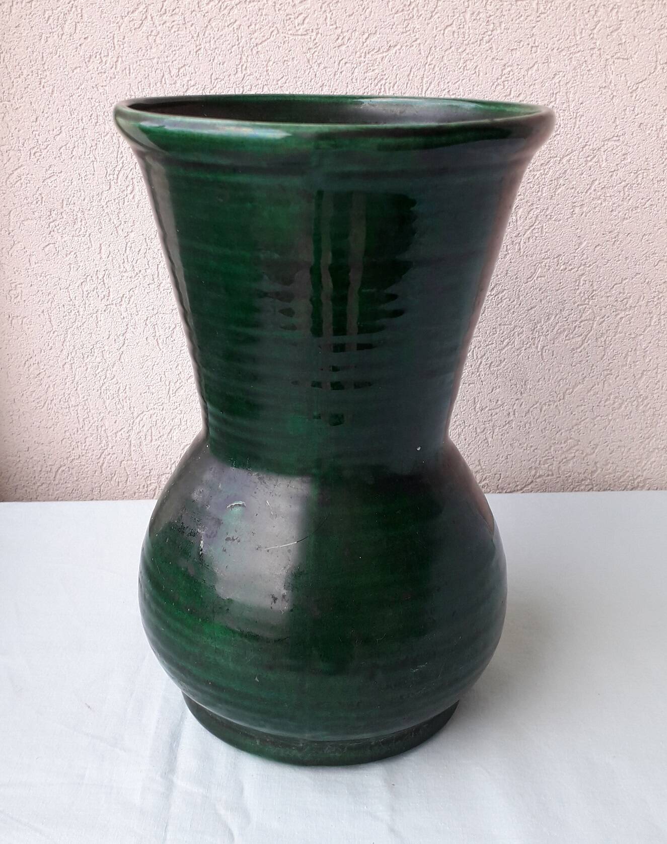 Green ceramic vase Longchamp